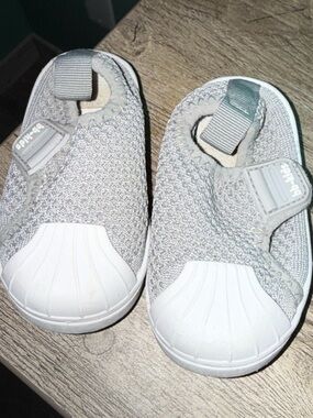 Soft Knit Grey Kids Slip-On Shoes baby 21